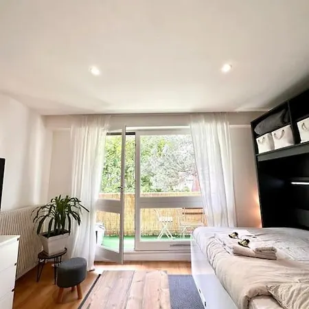 Sublime Studio Avec Balcon - 15 Min Roland Garros Apartament